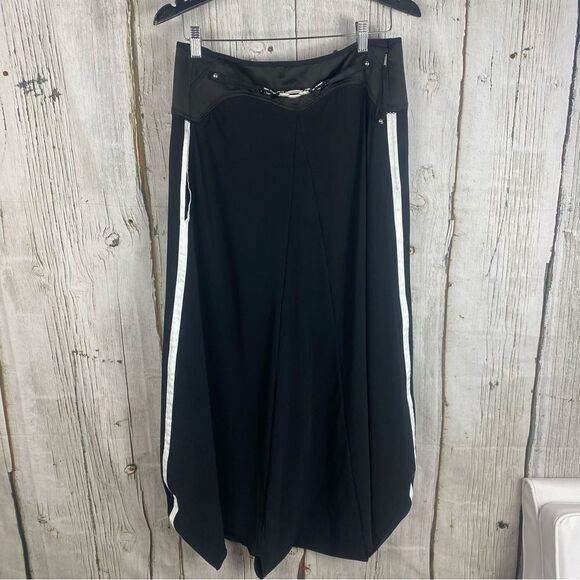 HIGH TECH Everyday Couture Black and White Maxi Skirt Palazzo Pant Size 12  180 - Picture 1 of 13